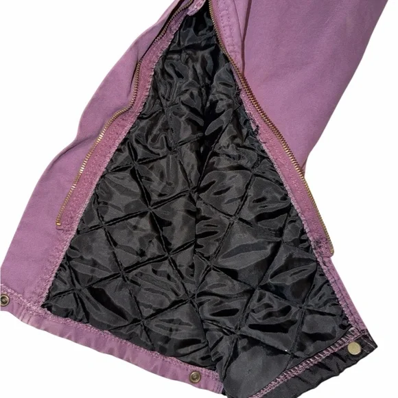 Purple Women’s Canvas Insulated Bibs - Picture 4 of 8